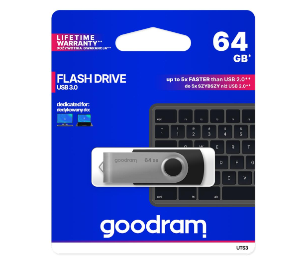 GOODRAM USB 3.1 Gen 2 64GB 60MB/s UTS3-0640K0R11 - 308144 - zdjęcie 3